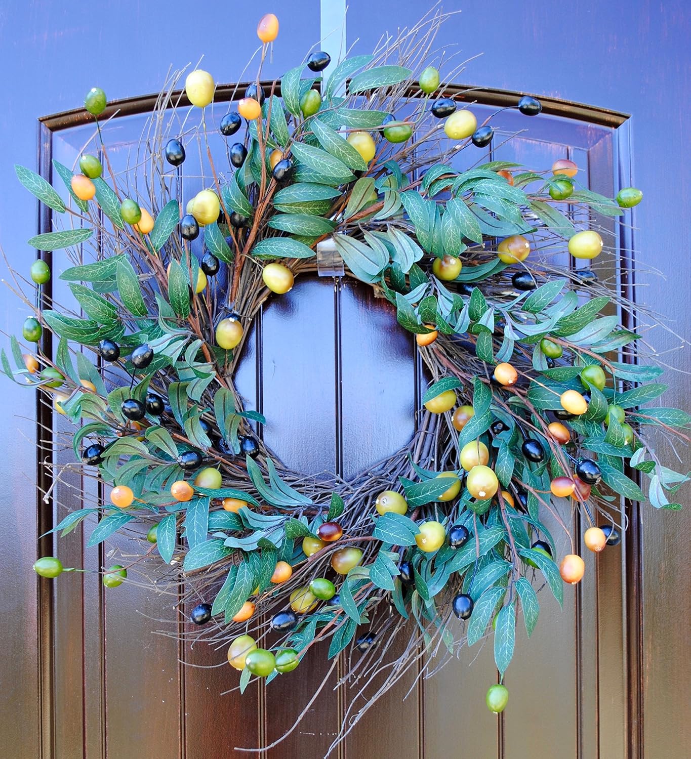 Olive Branch and Seed Wreath Built on a Twig Frame in 22
