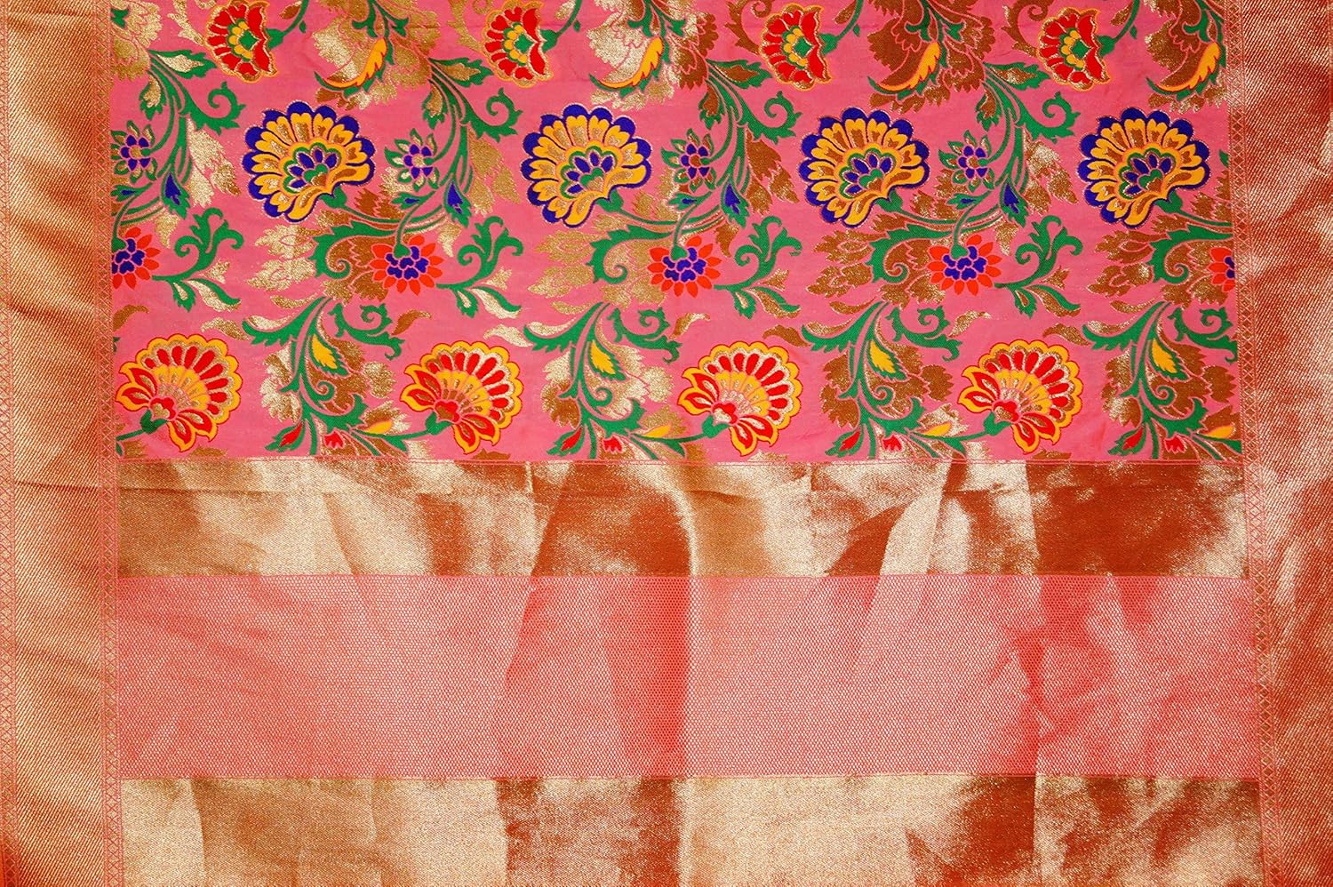 silk zone women's weaving banarasi dupatta, free size (multicolour,jp 41)