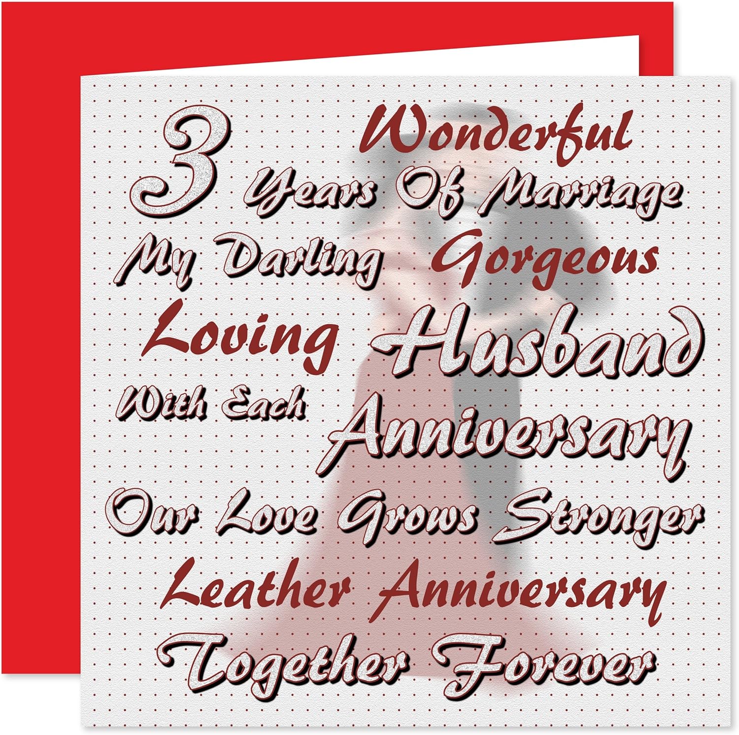 3rd wedding anniversary cards for husband