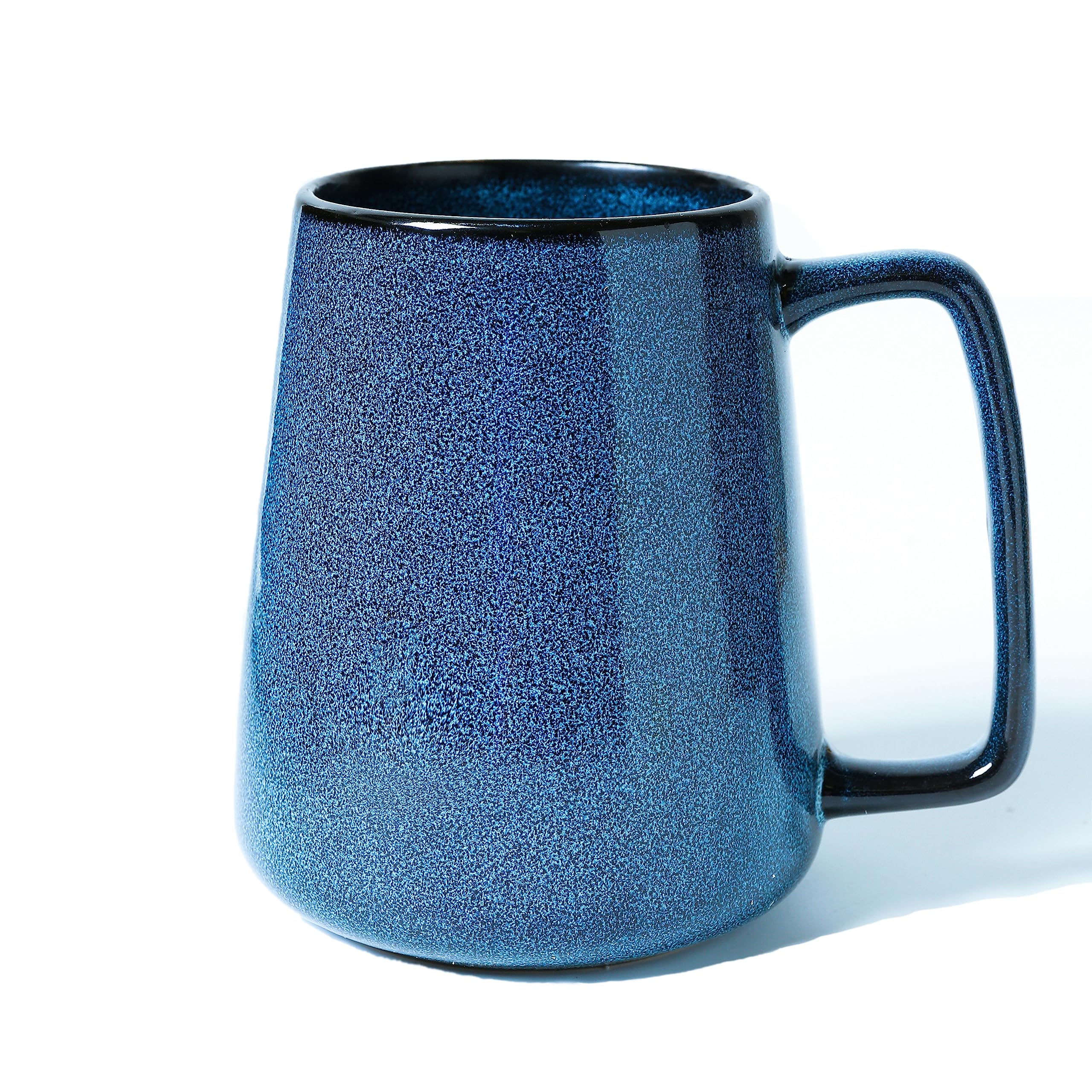 Cteahrow Large 24 OZ/700ml Ceramic Coffee Mugs, Capacity Mug with Handle,Tea Cup,Dishwasher Microwave Safe,for Office and Home (Blue)