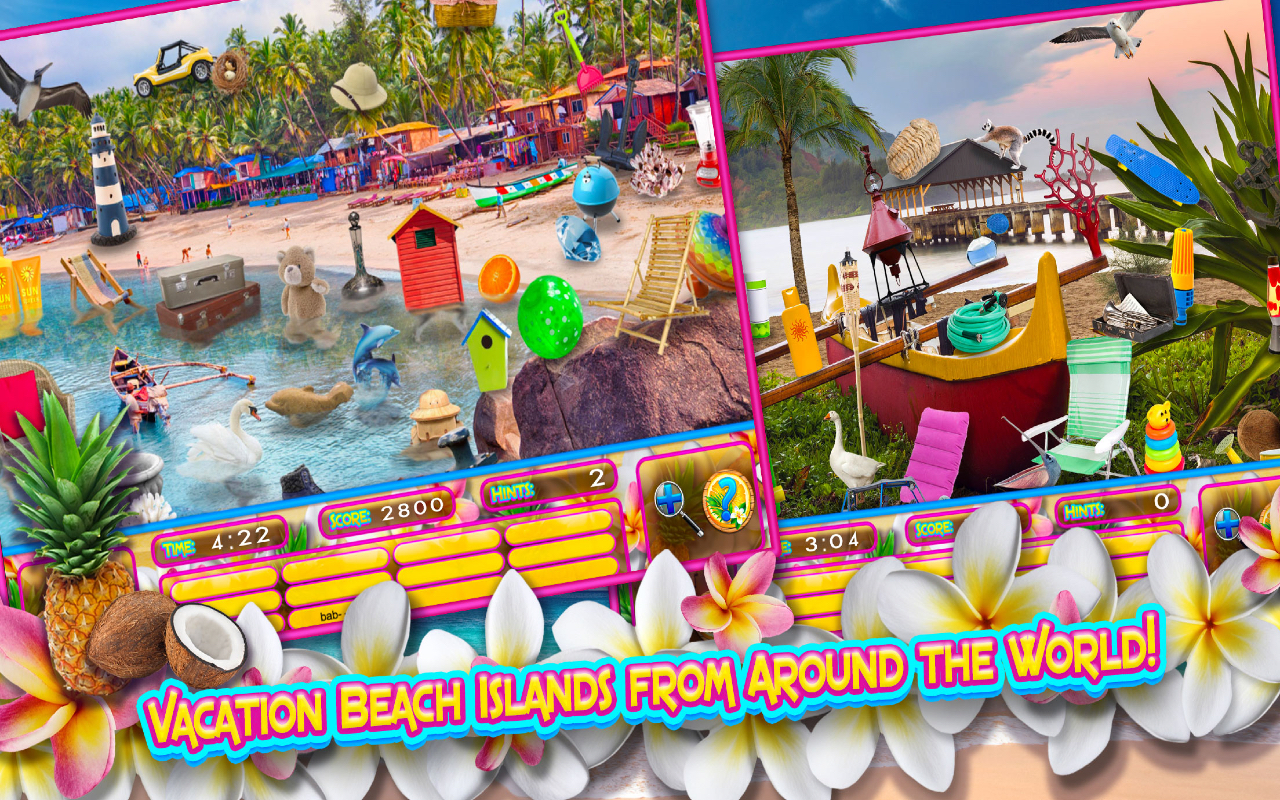 Hidden Objects Island Vacations – Vacation Hawaii, Bahamas & Caribbean
