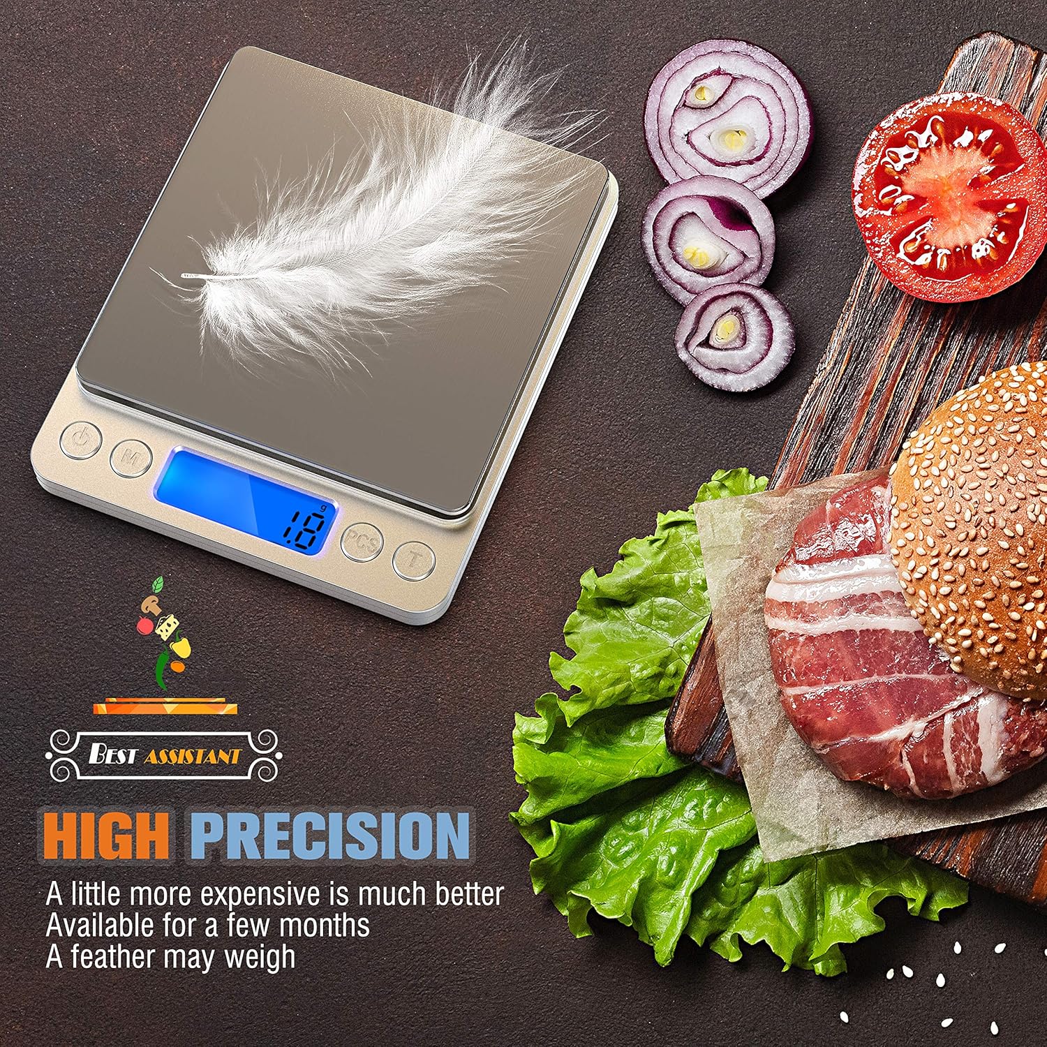[Upgraded 2020 Version] Food Digital Kitchen Scale, Multifunction Scale Measures in Grams and oz for Cooking Baking, 1g/0.1oz Precise Graduation, Coffee Scales Grams Mutritional Calculator: Industrial & Scientific