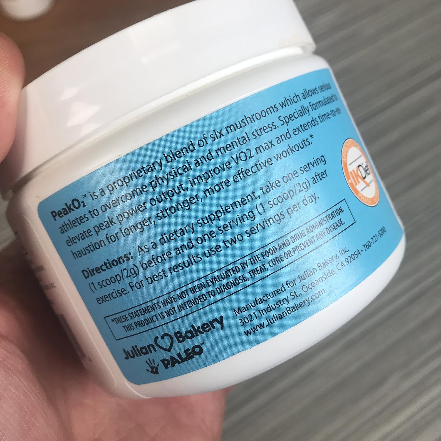 PeakO2® Mushroom Endurance Blend (Boost Oxygen Levels, Increase