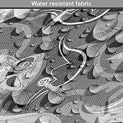 Ambesonne Pirates Fabric by The Yard, Greyscale