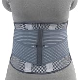 OTC Lumbosacral Back Brace, Theratex Spinal Medium Support, Gray (Soft Splint), X-Large