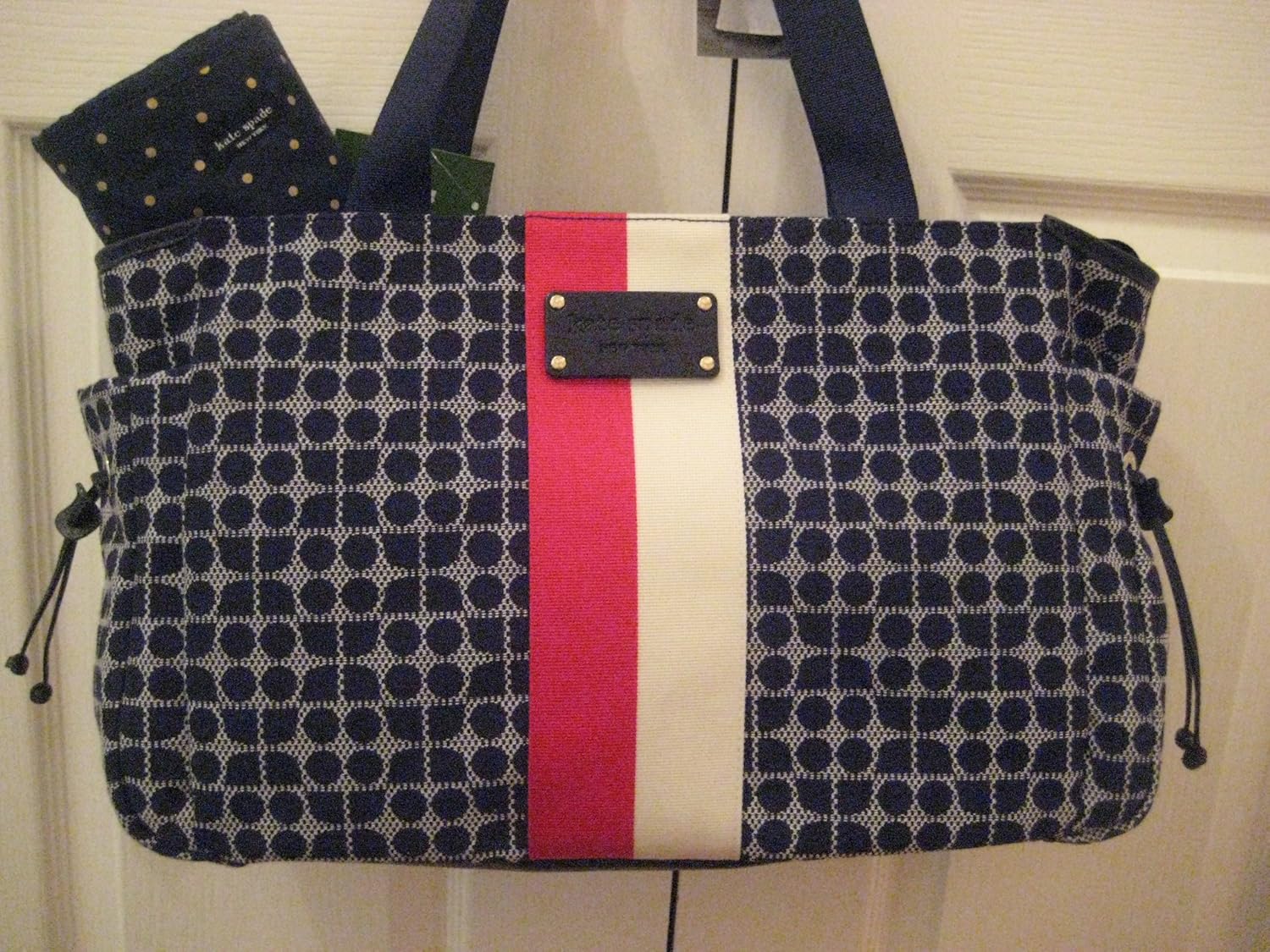 Kate Spade Classic Noel Baby Diaper Bag Tote Black White