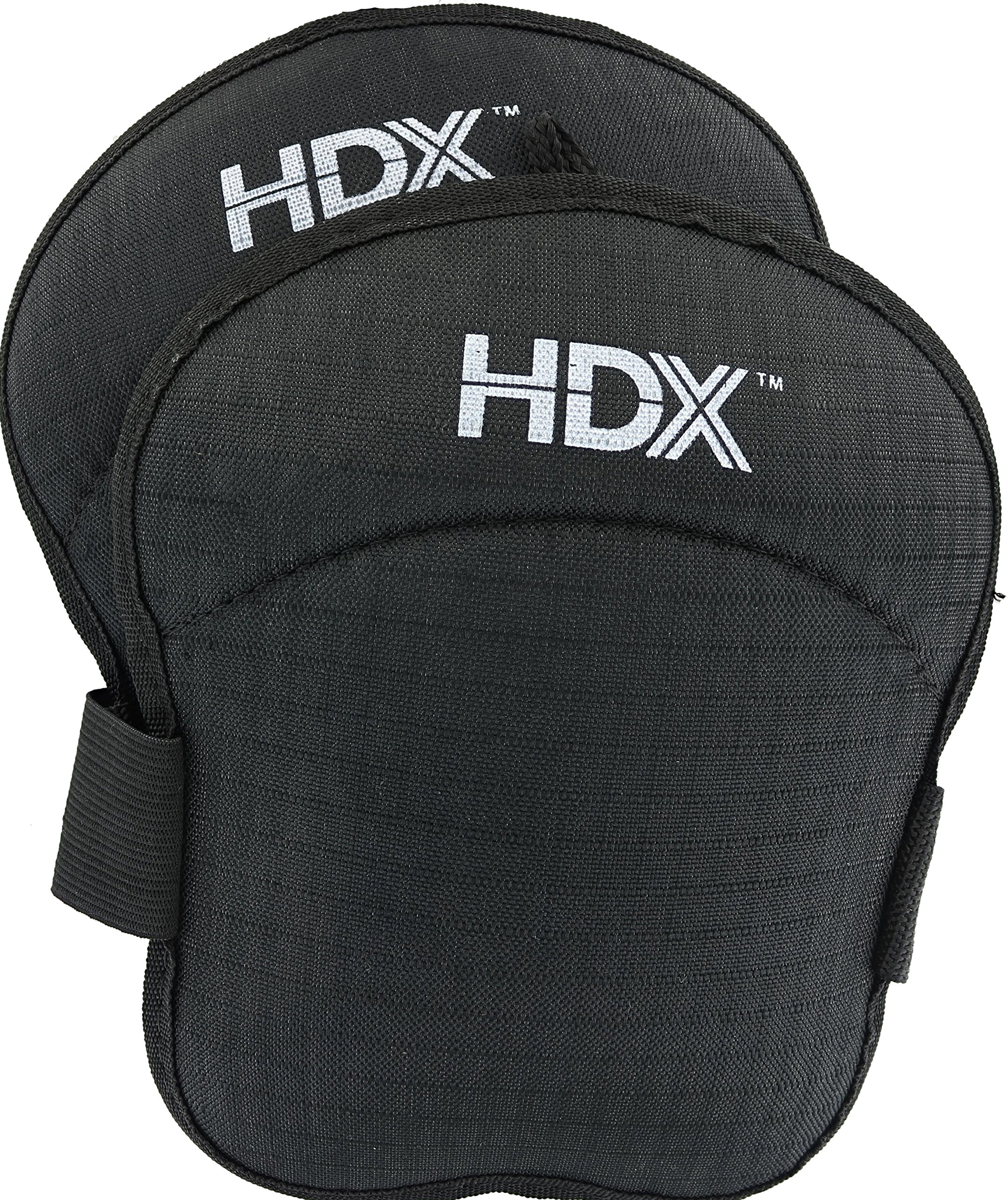 HDX HDXGKP2 Black Garden Knee Pads w/ Adjustable Hook and Loop Straps (Pair)