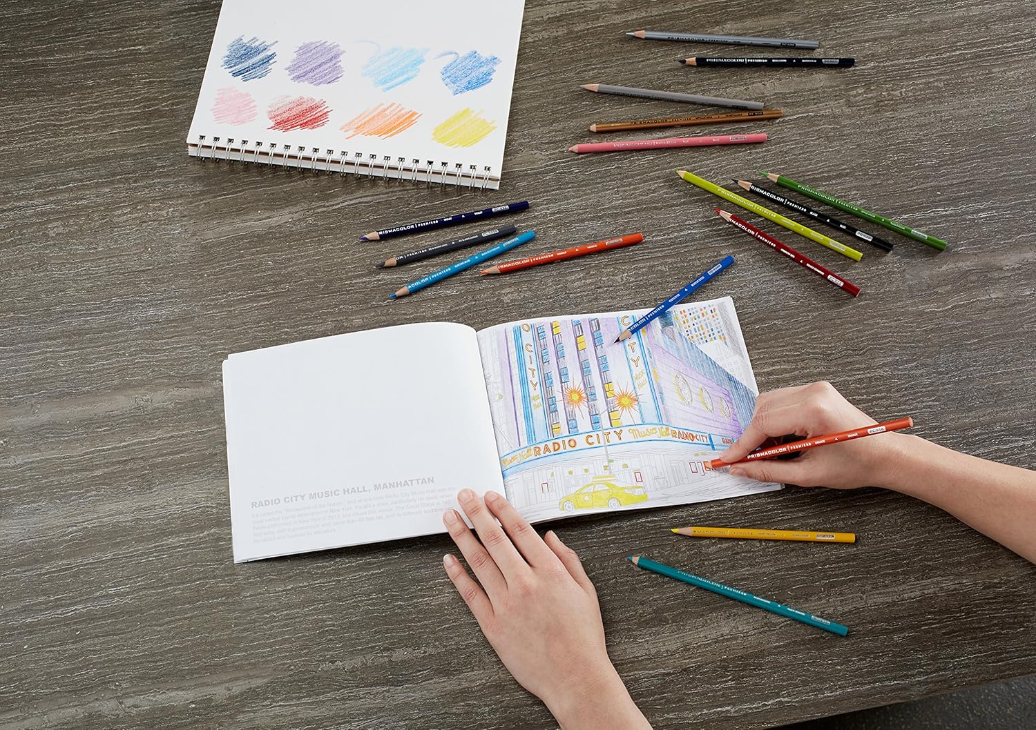 Prismacolor Premier Soft Core Pencils Adult Coloring Book Kit, New York City, 21 Pieces: Office Products