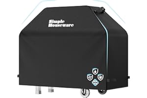 Simple Houseware 55 in. Heavy-Duty BBQ Gas Grill Cover, 600D Polyester Waterproof, Weather-Resistant