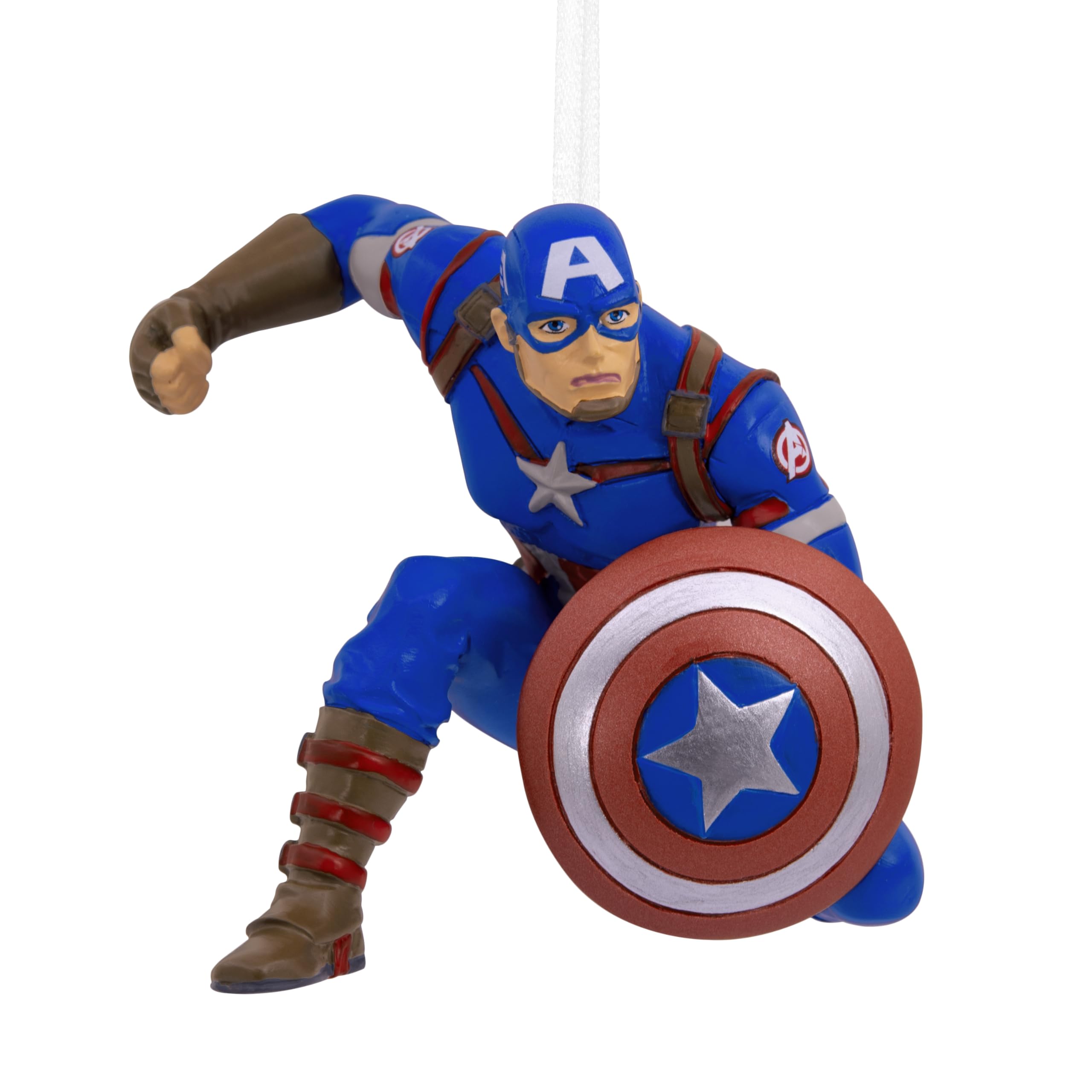 Hallmark Captain America Ornament, MARVEL Avengers Tree Decoration, Disney Hanging Ornament, Christmas Hanging Ornament, Gifts for Christmas