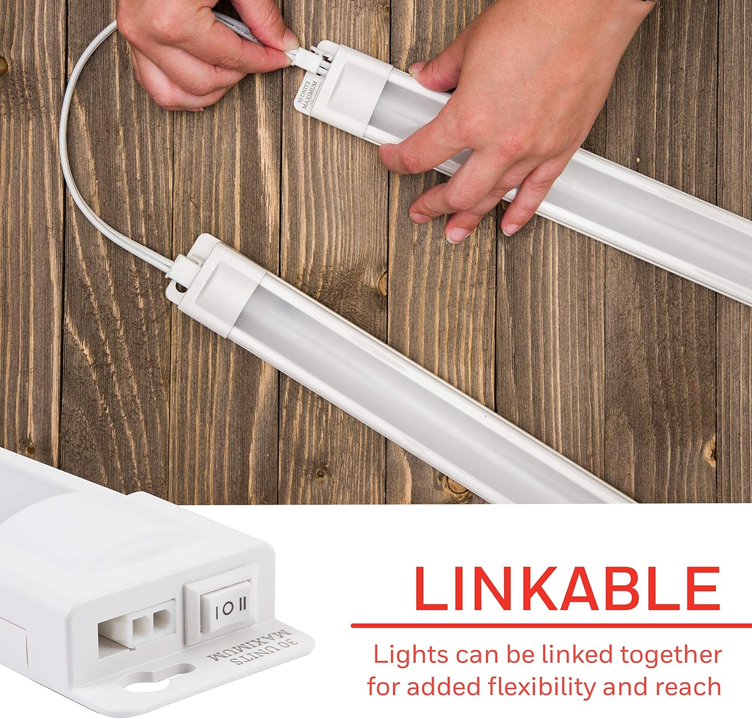 Honeywell 18in Linkable Fixture Selectable Brightness Slim LED Strip