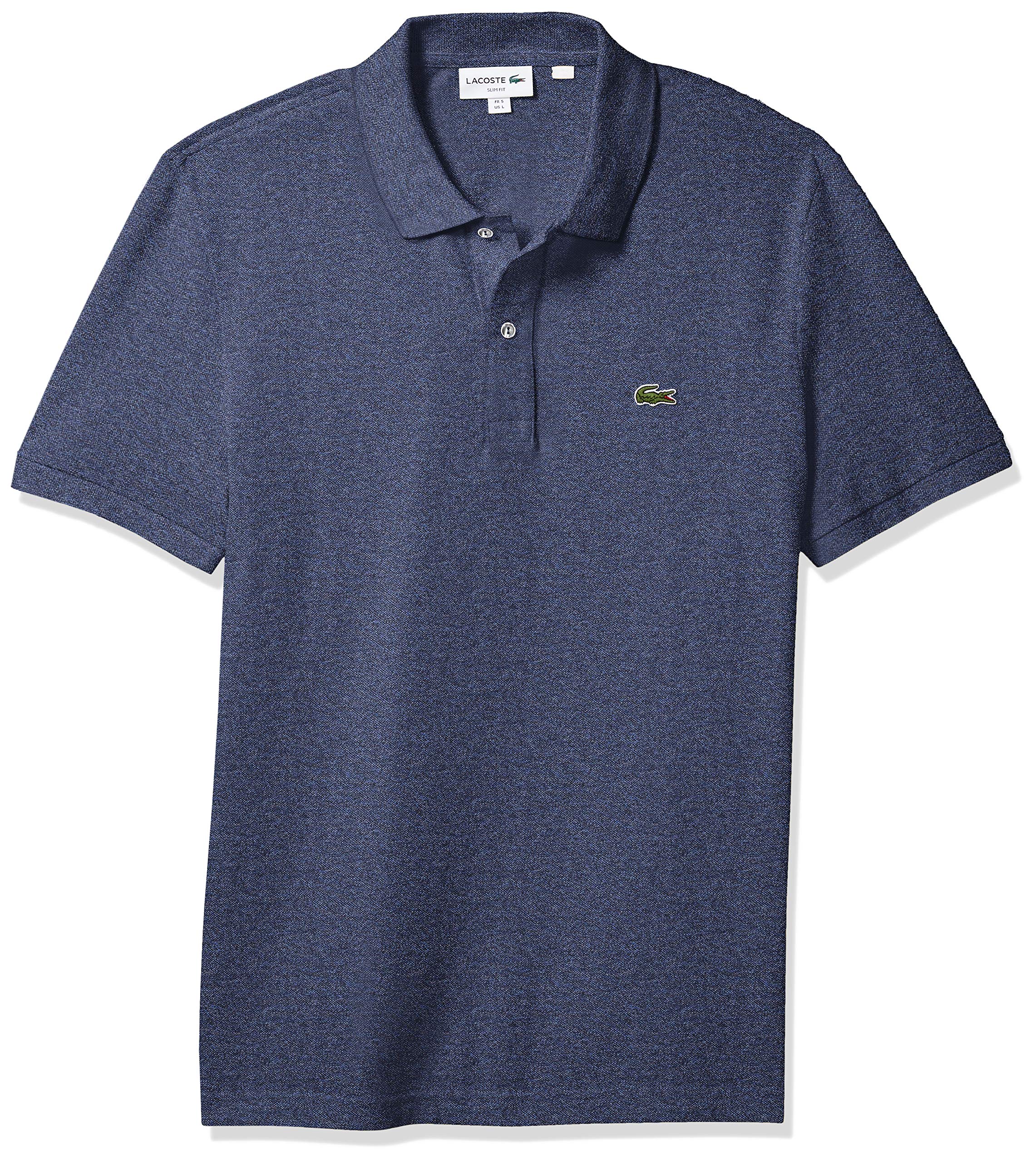 Lacoste Men’s Slim Fit L.12.12 Piqué Polo Shirt, Heather Nebula, XX-Large