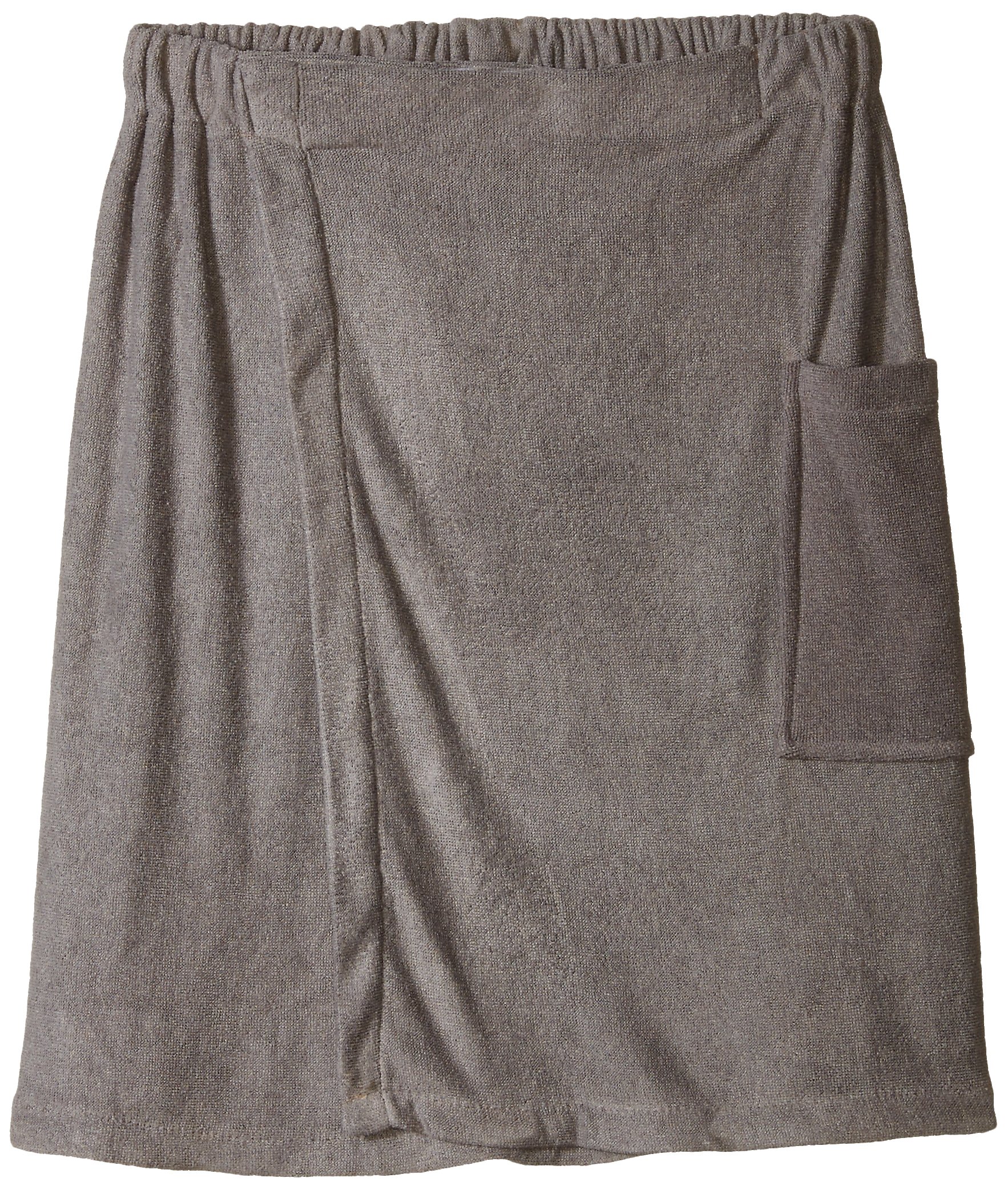 DII Men's Adjustable Microfiber Shower Wrap For Saunas, College Dorms, Pools, Gyms, Beaches, Locker Rooms, & Bathroom, 54 x 20 - Gray