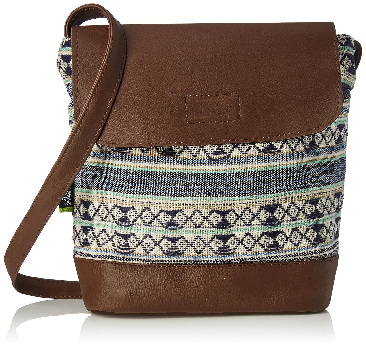 kanvas katha stylish jacquard sling collection women's bag (multi-color) ()
