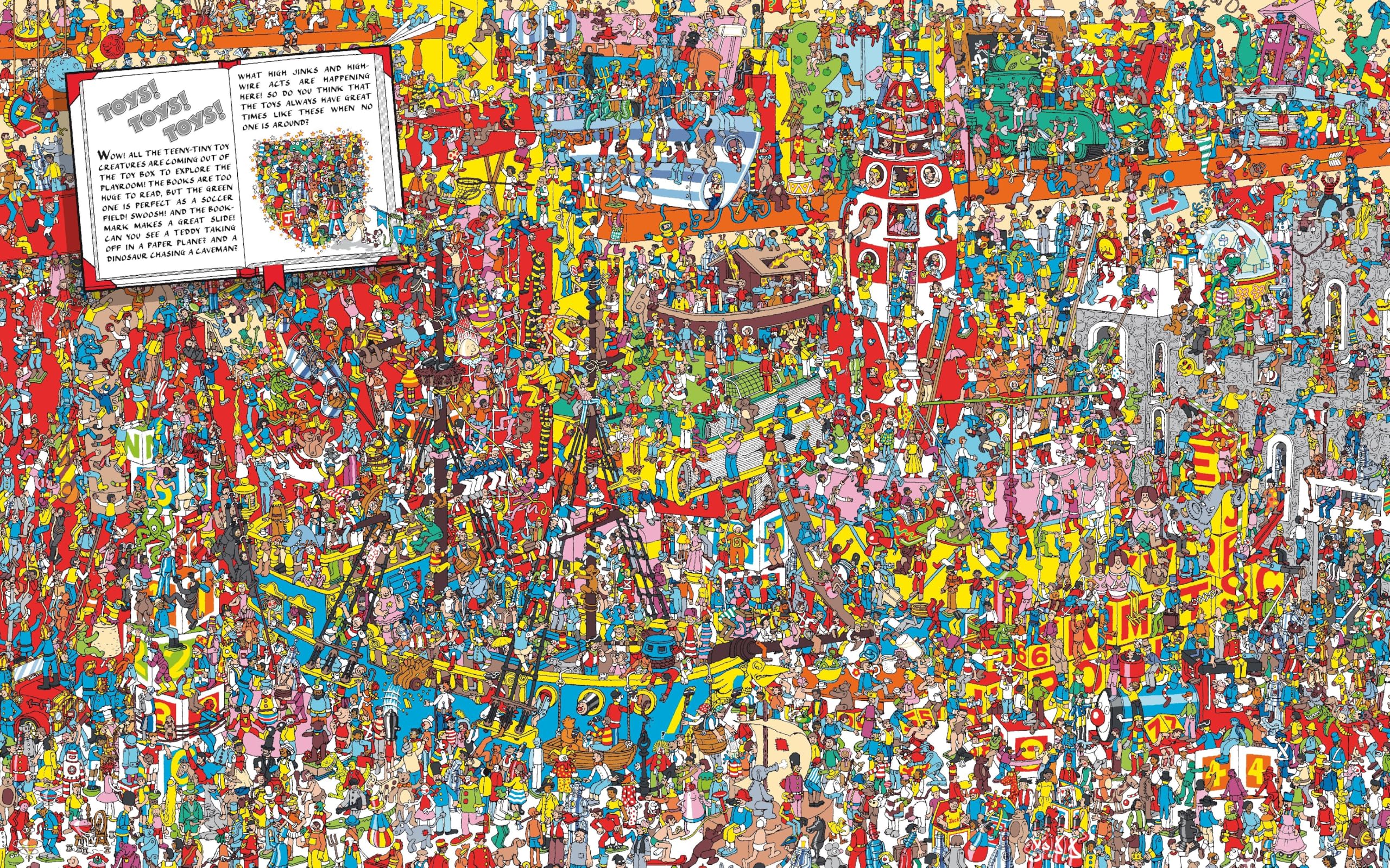 Where's Waldo? The Wonder Book: Deluxe Edition with New Searches and Collectible Poster (A Hidden Object Activity Book with Search & Find Puzzles and Spot-the-Difference Game)