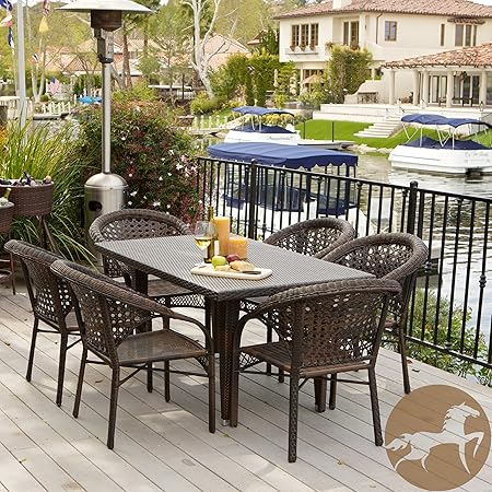 Amazon Com Malibu Patio Furniture Outdoor Wicker Patio Dining