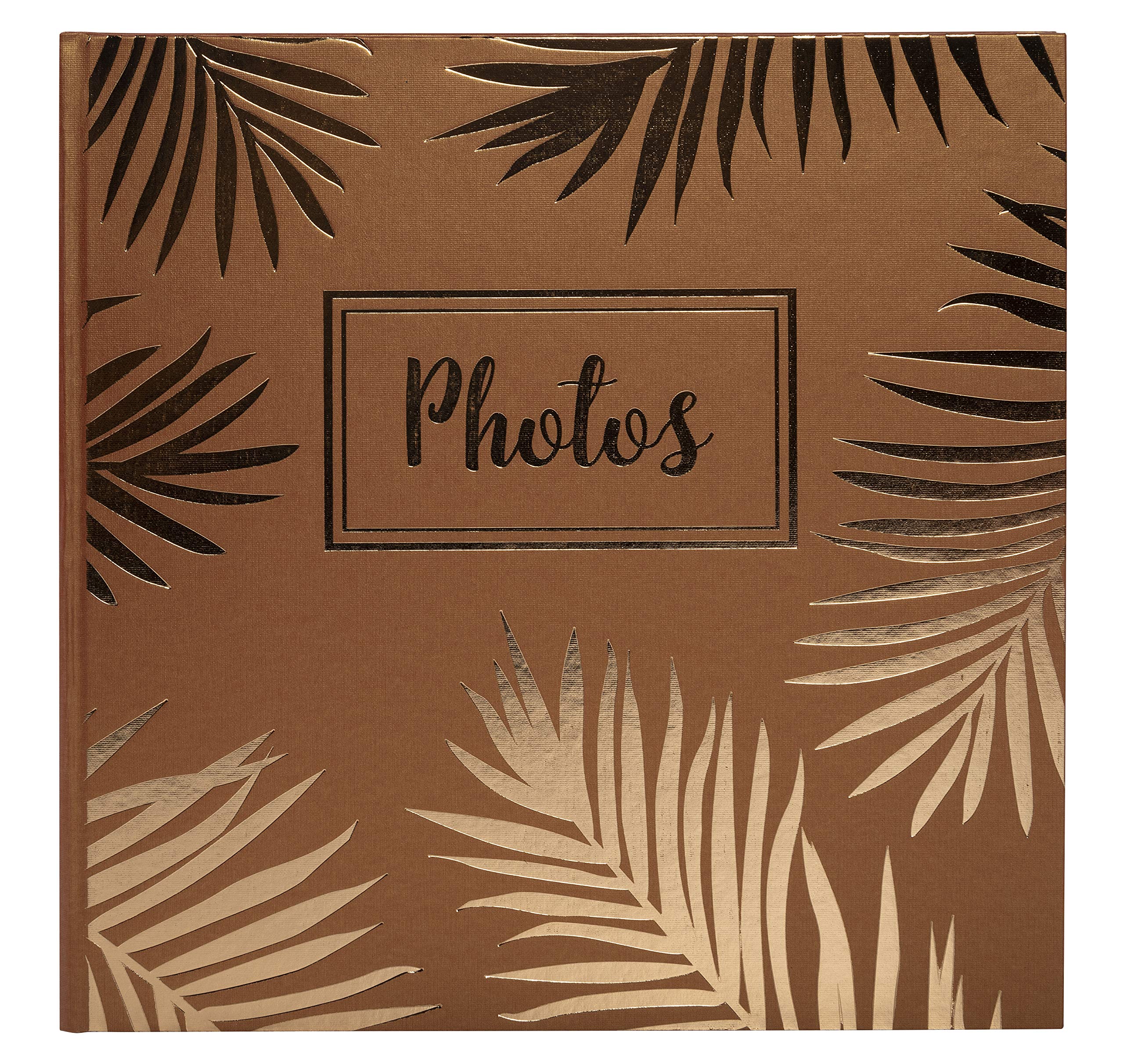 Exacompta - Ref 16309E - Palma Wirebound Photo Album - 320 x 220mm in SIze, 50 Black Card Pages, Holds Up To 100 Photos - Suitable for Scrapbooking - Gold Cover