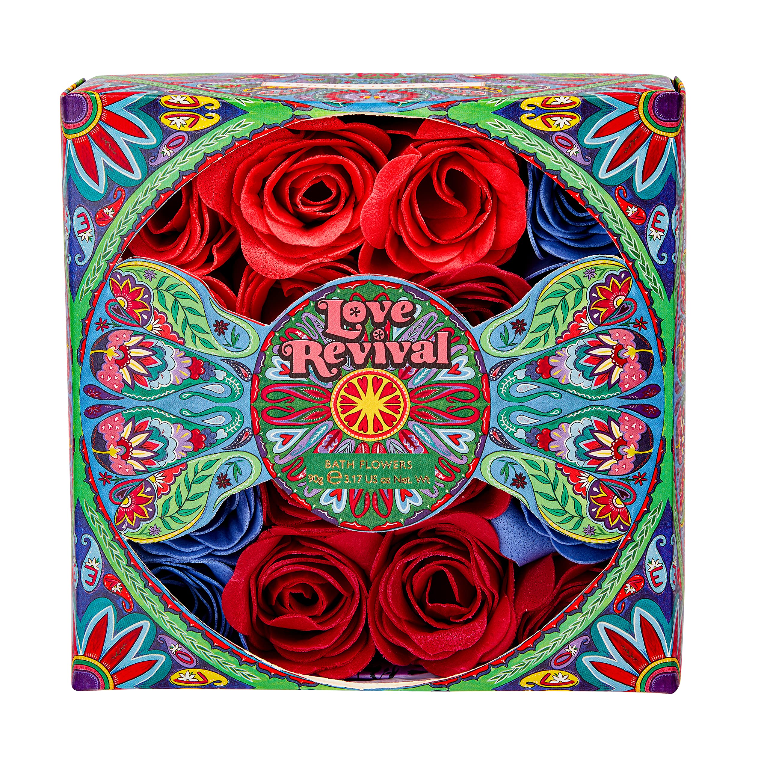 Heathcote & Ivory Love Revival-Bath Flowers 90g - Relaxing Bath Petals for a Soothing Bathing Experience