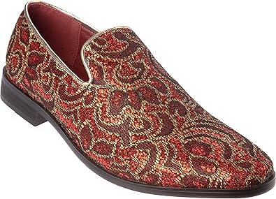 red dress shoes mens loafers