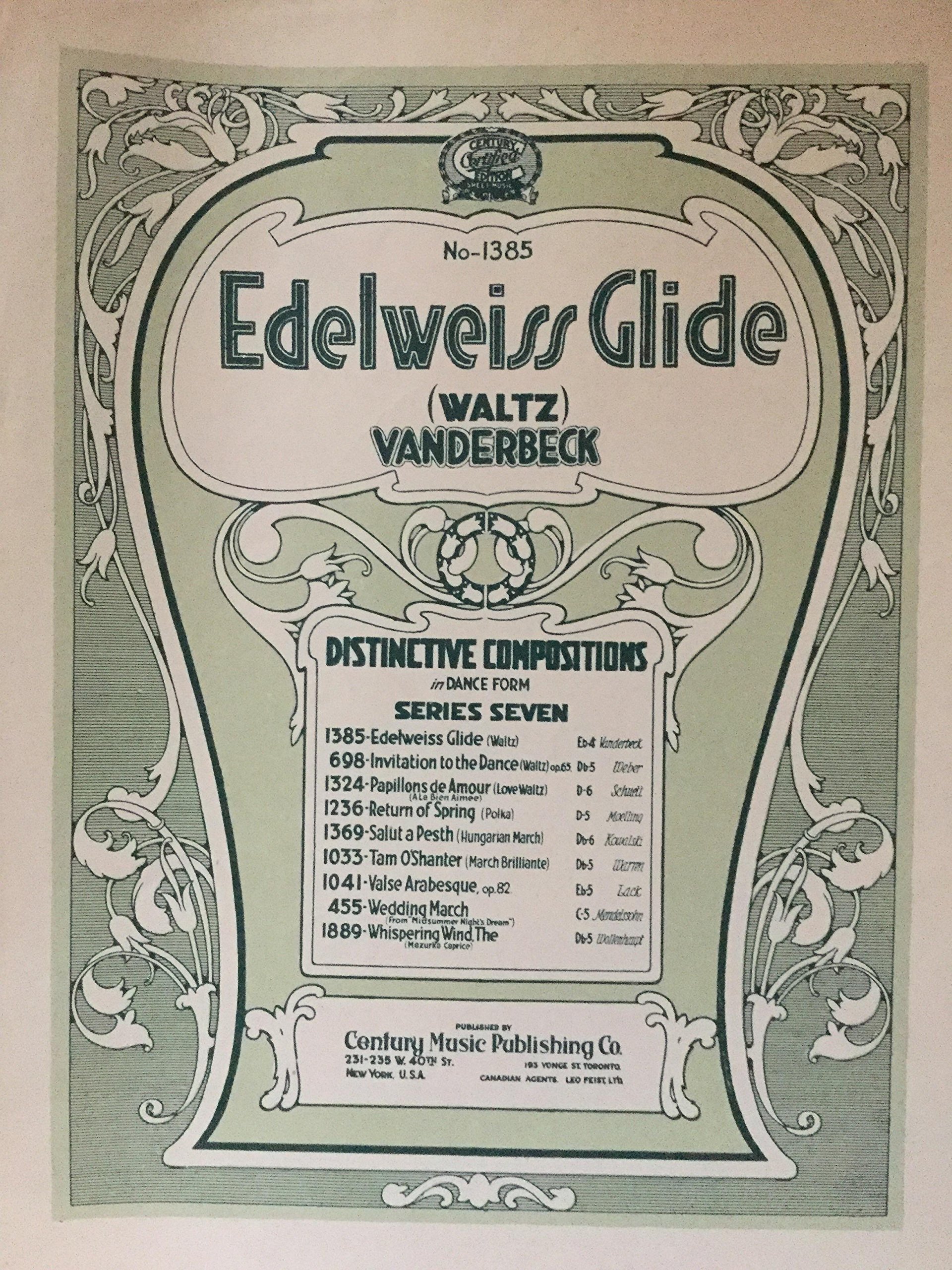 Music): (Waltz) Edelweiss ... (Sheet Glide F.E. No. 1385