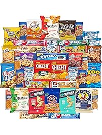 Cookies Chips & Candies Snacks Variety Pack Bulk Sampler Assortment (Care Package 40 Count)