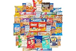 CUSTOM VARIETEA Chips, Cookies, Candy,Crackers Care Package Rotating Bulk Sampler by Variety Fun (Care Package 50 Count)