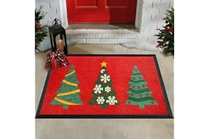 ubdyo Christmas Holiday 30’' x 18'' Welcome Outdoor Mat - Non-Slip and Sturdy - Easy to Clean - PVC Backing Makes The Outdoor Mat Slip Resistant - Sweet Home Gift - Pet Friendly Durable and Stylish