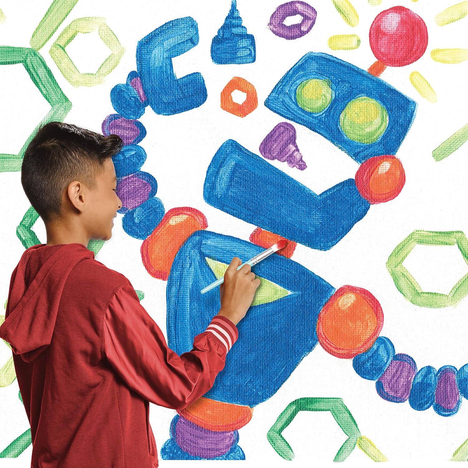 Crayola Washable Kids Paint Set & Paintbrush, Painting Supplies, 18 Count: Toys & Games