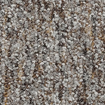 Teppichboden Auslegware Meterware Schlinge meliert braun grau 200, 300, 400 und 500 cm breit, verschiedene Längen