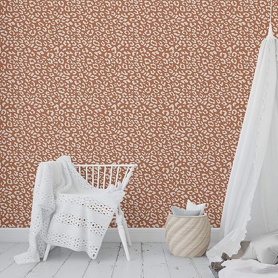Amazon.com: Leopard Rust Peel and Stick Wallpaper - 2' X 16' Orange