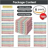 Emma Barclay Jazz 6 Pack Kitchen Tea Towels 45x65cm 100% Cotton view 2