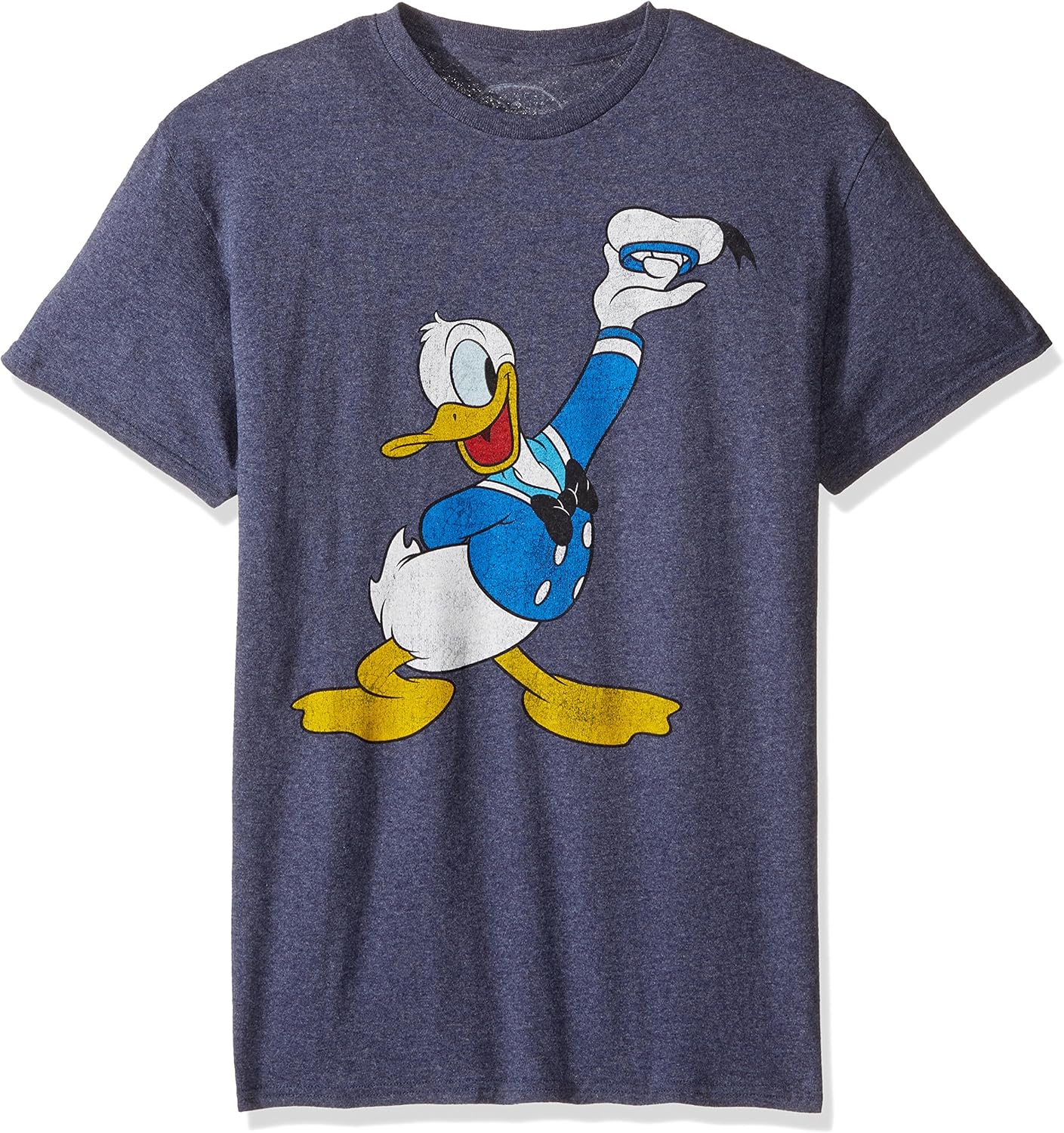 Disney Men's Surprise Here's Donald Duck TShirt, Navy Heather, 2XL