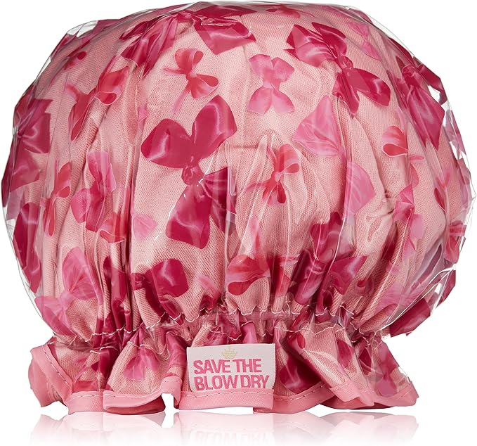 Save the Blow Dry Shower Cap, Pink Bow Design Amazon.co.uk Beauty
