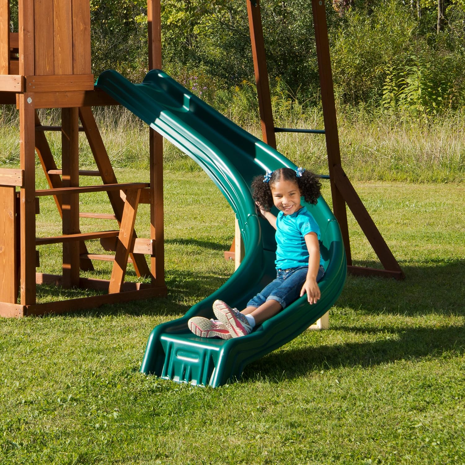 SwingNSlide PB 8272 Cedar Brook Play Set with Two Swings