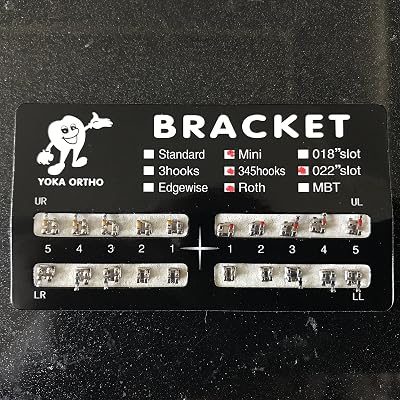 thumbnail image 2 of 10 Packs Dental Orthodontic Brackets – Mini Roth MBT .022" Slot, 3-4-5 Hooks (As Pictured) 2 of 6