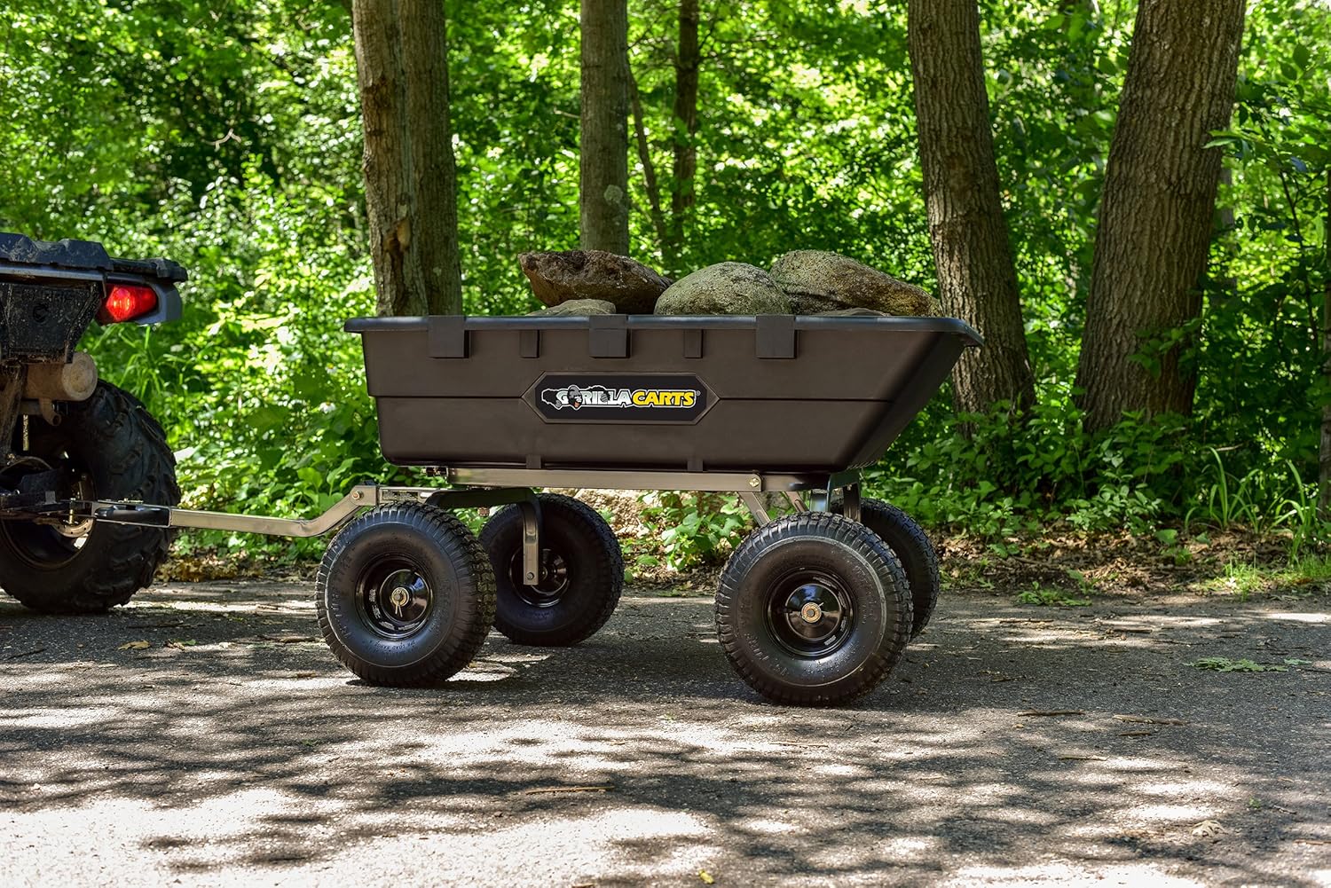 Gorilla Carts Extra Heavy-Duty Poly Dump Cart