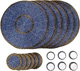 Penguin Home Handcrafted Glass Beaded Placemats Coasters Napkin Rings Set 18