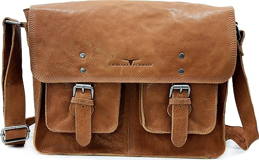 Urban Forest Jay Leather 8 Ltrs Cognac Messenger Bag