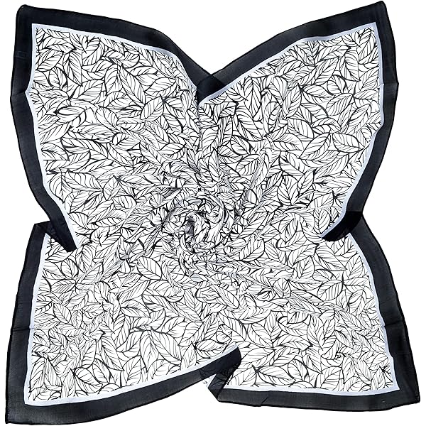 TONY AND CANDICE Women's Graphic Print 100% Silk, Silk Scarf