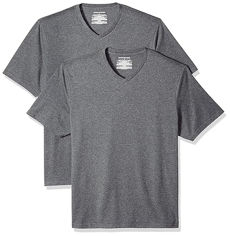 Amazon Essentials 2-Pack Regular-Fit V-Neck T-Shirt