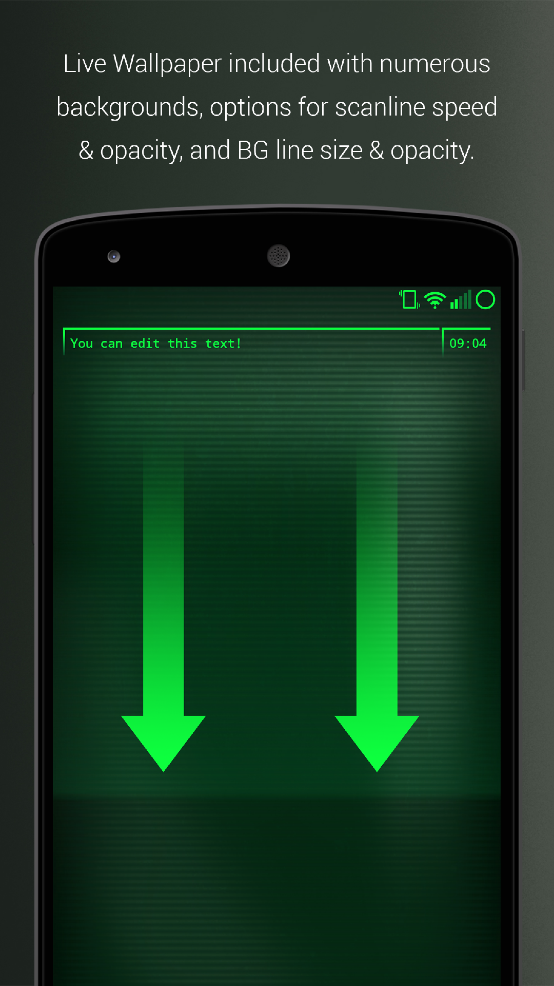 PipTec Green Icons Widgets & Live Wallpaper Appstore for