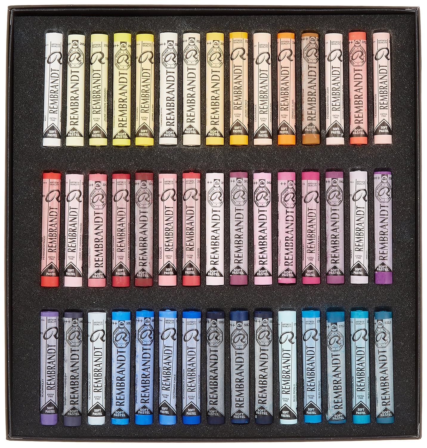 Rembrandt Soft Pastels Cardboard Box Set of 90 Full Sticks Portrait