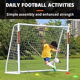 Northern Stone Ultimate All Weather uPVC Football Goal 8ft x 6ft Garden view 5