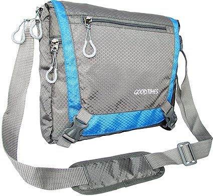 Prominent Sky Blue & Grey Messenger Bag - Laptop/I-PAD