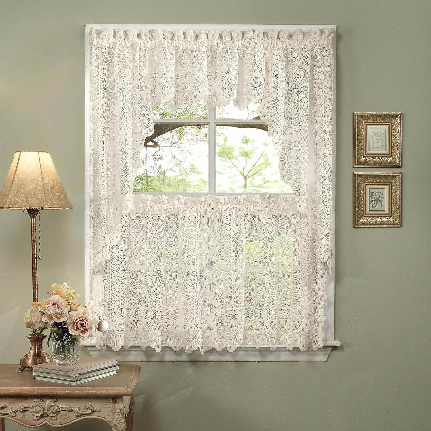 Best Kitchen Curtains Valances And Swags Sheer