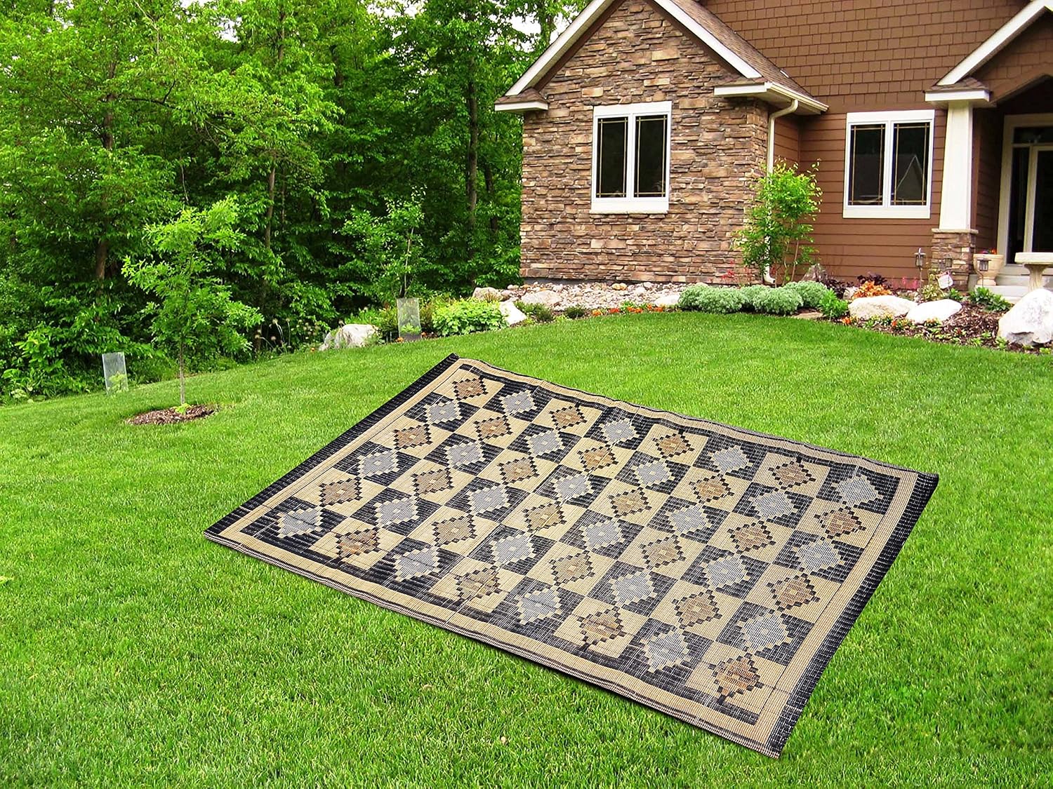 Love2Sleep NYLON OUTDOOR PICNIC WATERPROOF INDIAN RUG MAT BLANKET 120 X