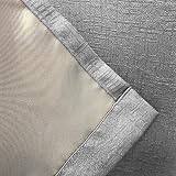 Enhanced Living Vogue Grey Silver Eyelet Thermal Curtain 90x72 in view 4