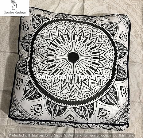 Buy Ganesham Indian Mandala Tapestry Boho Decor Floor Pillows