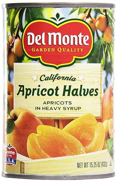 DEL MONTE APRICOT HALVES IN HEAVY SYRUP, 15.25 OZ