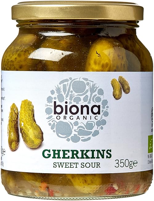 BIONA Organic Gherkins 350g (PACK OF 6)